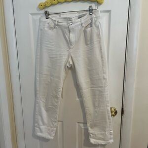 J. Jill Authentic Fit White Cropped Denim